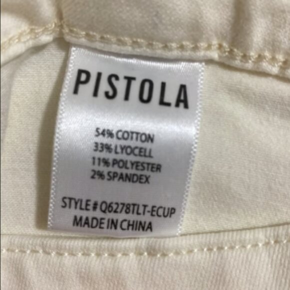 PISTOLA Women's Eco Edit Cropped Pants w Zipper Accents Size 29x26 - Picture 7 of 8